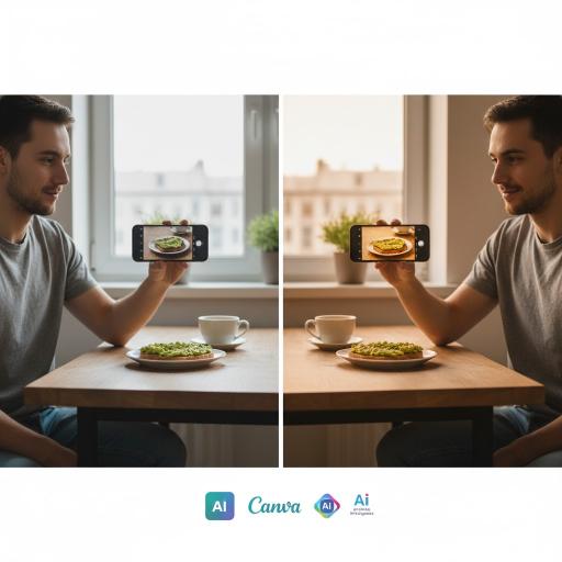Antes e depois edição